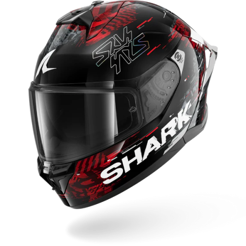 CASCO INTEGRALE SKWAL CUP SPEED-VIB BLACK RED SILVER | SHARK