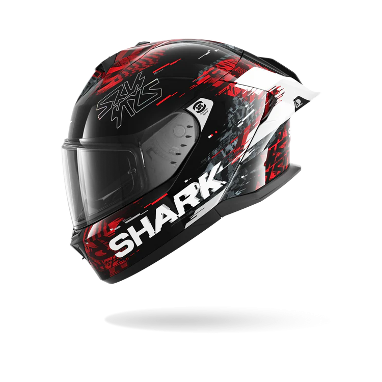 CASCO INTEGRALE SKWAL CUP SPEED-VIB BLACK RED SILVER | SHARK