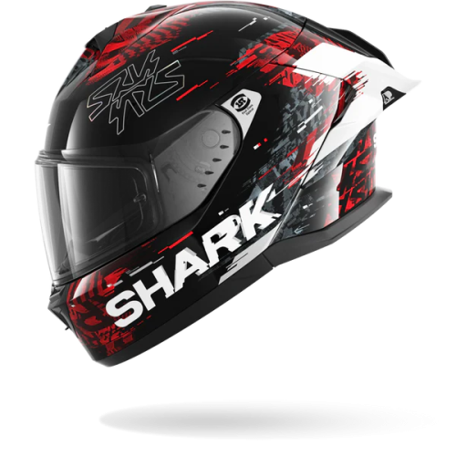 CASCO INTEGRALE SKWAL CUP SPEED-VIB BLACK RED SILVER | SHARK