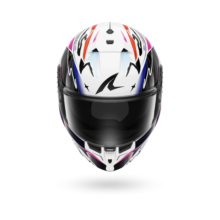 CASCO INTEGRALE SKWAL CUP SPEED-FANCY WHITE BLACK ORANGE | SHARK