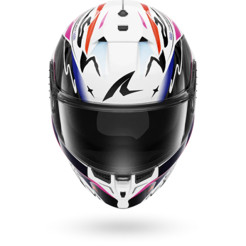 CASCO INTEGRALE SKWAL CUP SPEED-FANCY WHITE BLACK ORANGE | SHARK