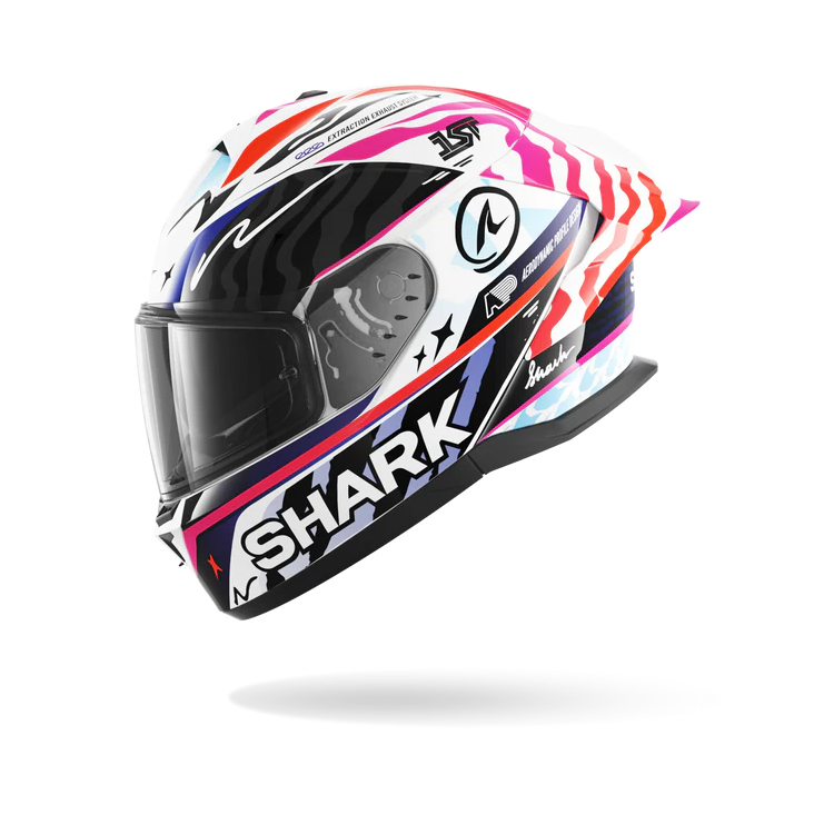 CASCO INTEGRALE SKWAL CUP SPEED-FANCY WHITE BLACK ORANGE | SHARK
