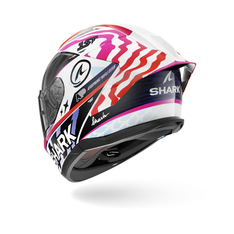 CASCO INTEGRALE SKWAL CUP SPEED-FANCY WHITE BLACK ORANGE | SHARK