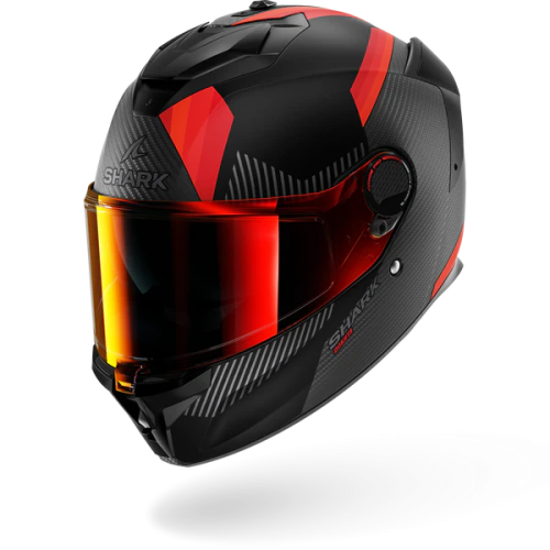 CASCO INTEGRALE SPARTAN GT PRO DOKHTA CARBON MAT CARBON ORANGE ANTHRACITE | SHARK