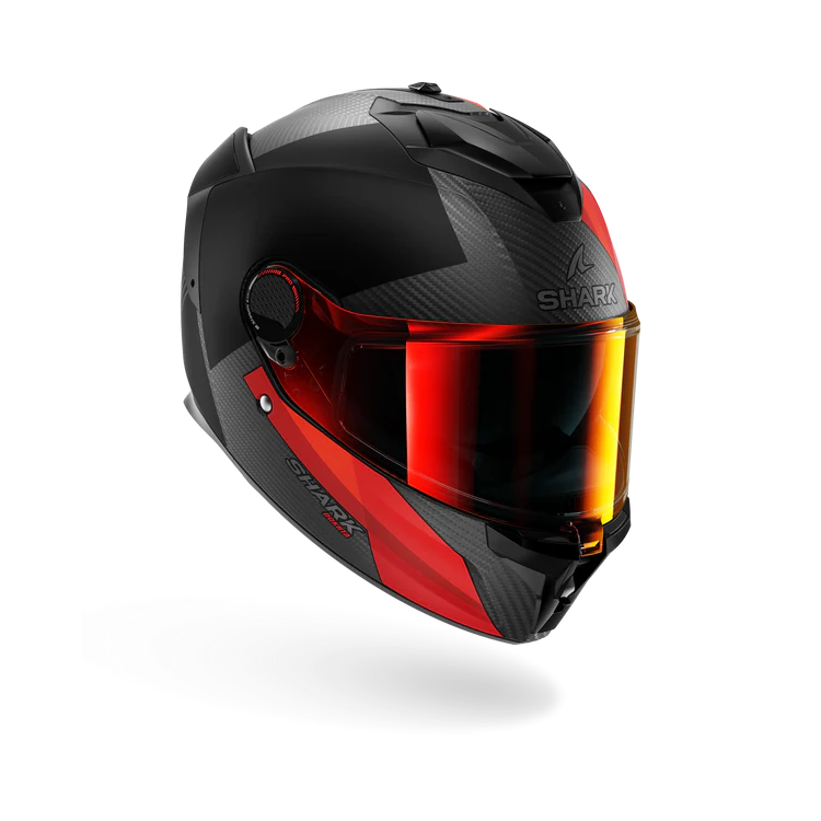 CASCO INTEGRALE SPARTAN GT PRO DOKHTA CARBON MAT CARBON ORANGE ANTHRACITE | SHARK