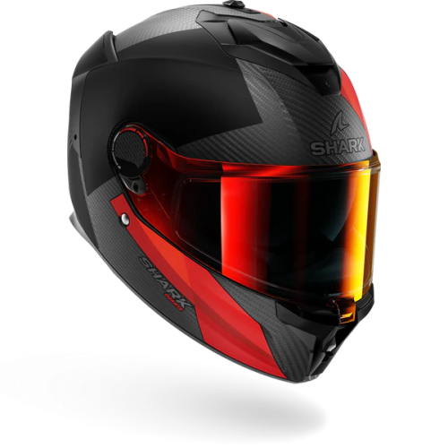 CASCO INTEGRALE SPARTAN GT PRO DOKHTA CARBON MAT CARBON ORANGE ANTHRACITE | SHARK