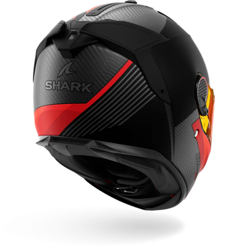 CASCO INTEGRALE SPARTAN GT PRO DOKHTA CARBON MAT CARBON ORANGE ANTHRACITE | SHARK