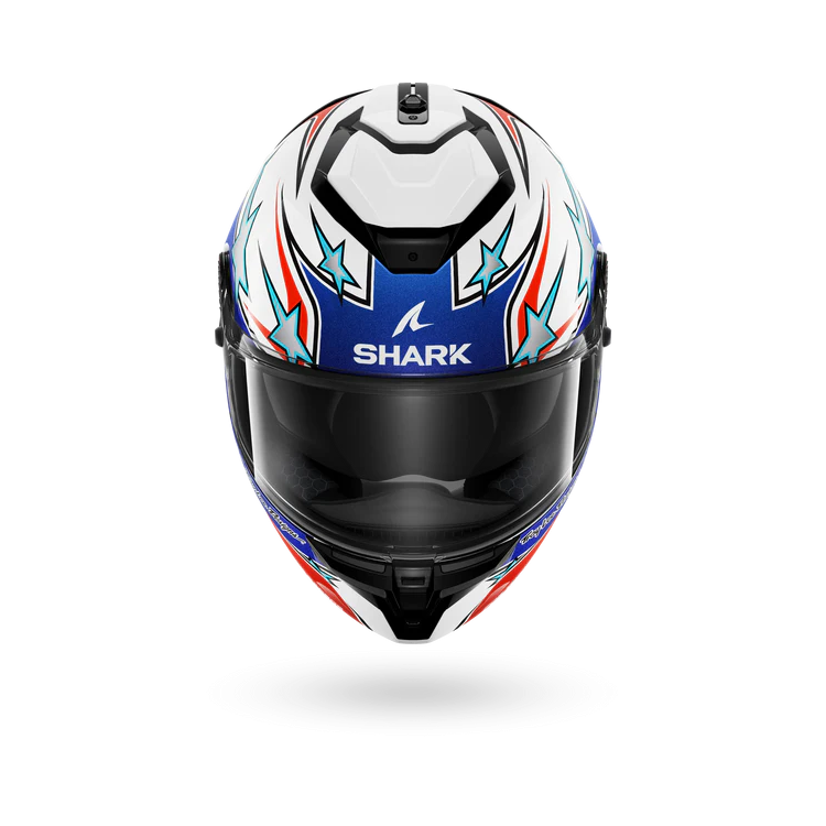 CASCO INTEGRALE SPARTAN GT PRO FLAGSTAFF WHITE RED BLUE | SHARK