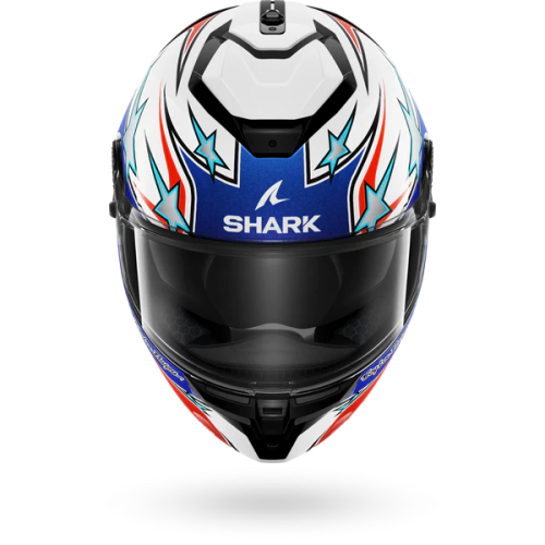 CASCO INTEGRALE SPARTAN GT PRO FLAGSTAFF WHITE RED BLUE | SHARK