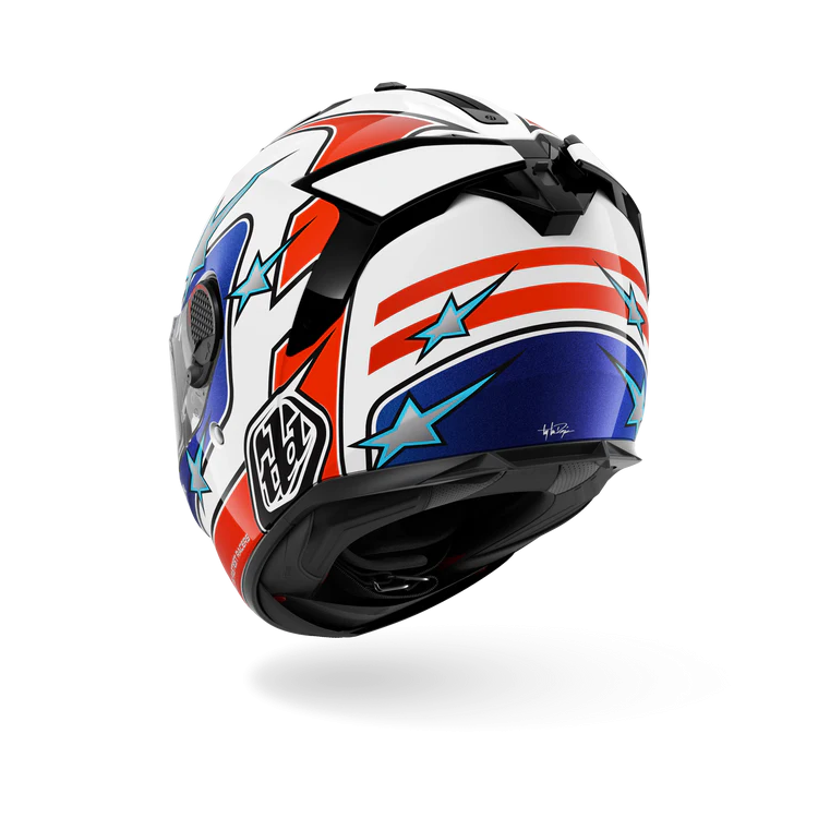 CASCO INTEGRALE SPARTAN GT PRO FLAGSTAFF WHITE RED BLUE | SHARK