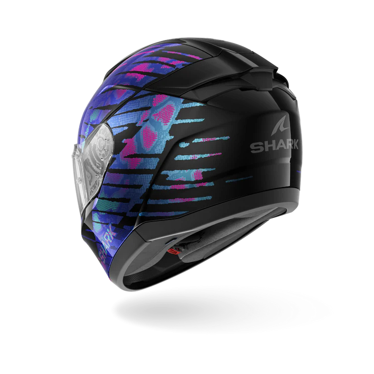 CASCO INTEGRALE RIDILL 2 REPTAIA BLACK VIOLET GLITTER | SHARK