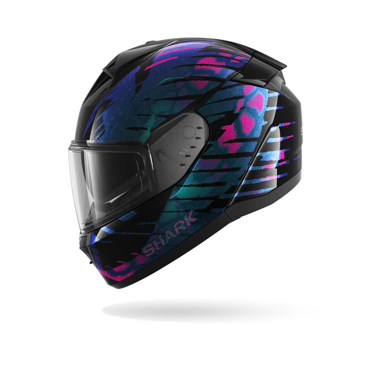 CASCO INTEGRALE RIDILL 2 REPTAIA BLACK VIOLET GLITTER | SHARK
