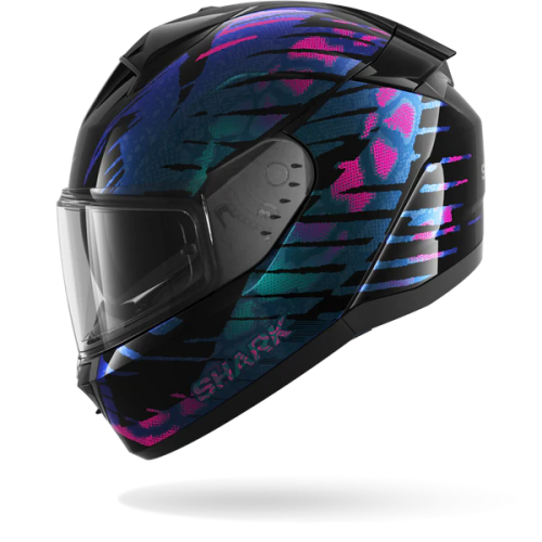CASCO INTEGRALE RIDILL 2 REPTAIA BLACK VIOLET GLITTER | SHARK