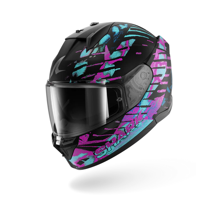 CASCO INTEGRALE D-SKWAL 3 REPTAIA MAT BLACK CAMELEON BLACK | SHARK