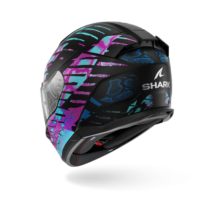 CASCO INTEGRALE D-SKWAL 3 REPTAIA MAT BLACK CAMELEON BLACK | SHARK