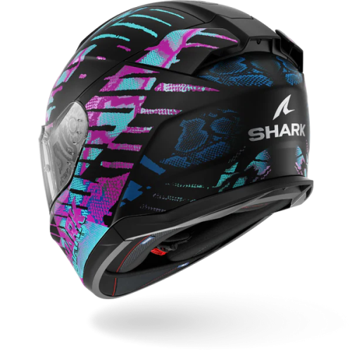 CASCO INTEGRALE D-SKWAL 3 REPTAIA MAT BLACK CAMELEON BLACK | SHARK