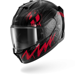 CASCO INTEGRALE D-SKWAL 3 SHIEVER BLACK ANTHRACITE RED | SHARK