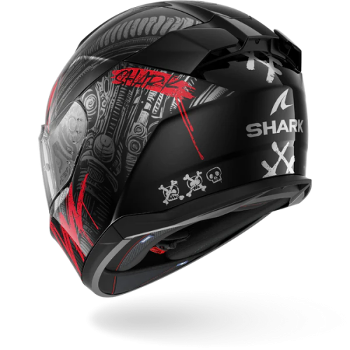 CASCO INTEGRALE D-SKWAL 3 SHIEVER BLACK ANTHRACITE RED | SHARK