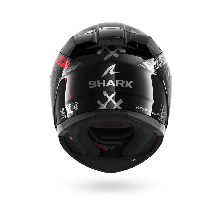 CASCO INTEGRALE D-SKWAL 3 SHIEVER BLACK ANTHRACITE RED | SHARK