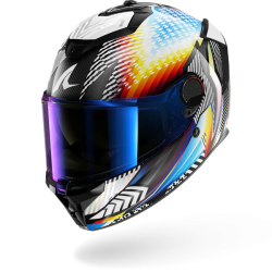 CASCO INTEGRALE SPARTAN GT PRO CARBON STHYR CARBON WHITE CHROM | SHARK