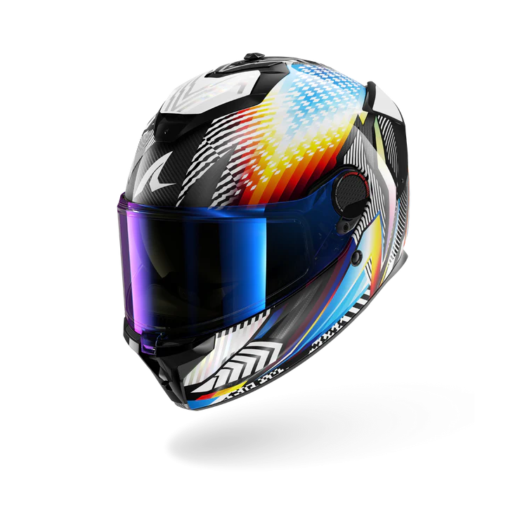CASCO INTEGRALE SPARTAN GT PRO CARBON STHYR CARBON WHITE CHROM | SHARK