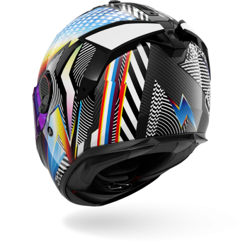 CASCO INTEGRALE SPARTAN GT PRO CARBON STHYR CARBON WHITE CHROM | SHARK