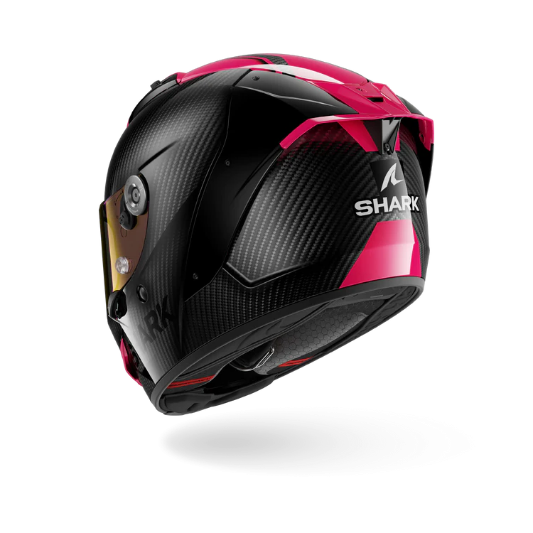 CASCO INTEGRALE AERON CARBON SKIN CARBON VIOLET BLUE | SHARK