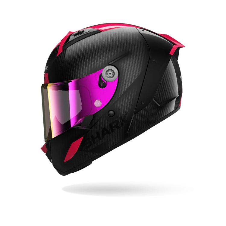 CASCO INTEGRALE AERON CARBON SKIN CARBON VIOLET BLUE | SHARK