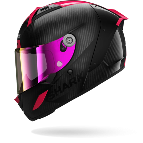 CASCO INTEGRALE AERON CARBON SKIN CARBON VIOLET BLUE | SHARK