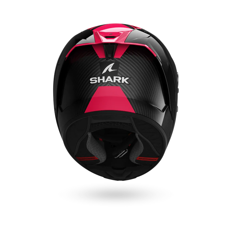 CASCO INTEGRALE AERON CARBON SKIN CARBON VIOLET BLUE | SHARK