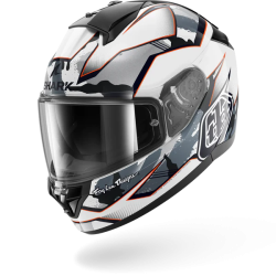 CASCO INTEGRALE RIDILL 2 MATTERIX CAMO WHITE SILVER RED | SHARK
