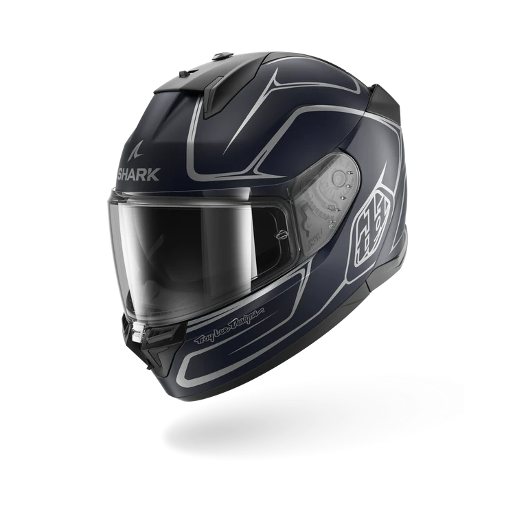 CASCO INTEGRALE D-SKWAL 3 DRONE MAT BLUE SILVER BLUE | SHARK