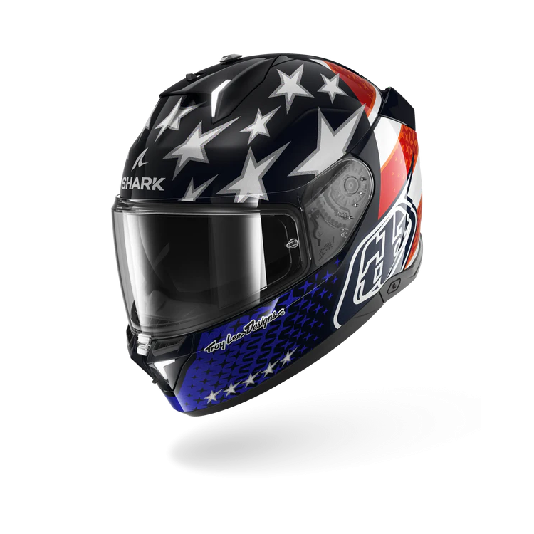 CASCO INTEGRALE SKWAL I3 US FLAG BLACK ANTHRACITE ANTHRACITE | SHARK