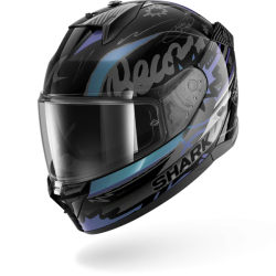 CASCO INTEGRALE D-SKWAL 3 STREETRUSH BLACK GREEN CHROME | SHARK