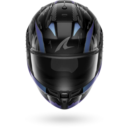 CASCO INTEGRALE D-SKWAL 3 STREETRUSH BLACK GREEN CHROME | SHARK