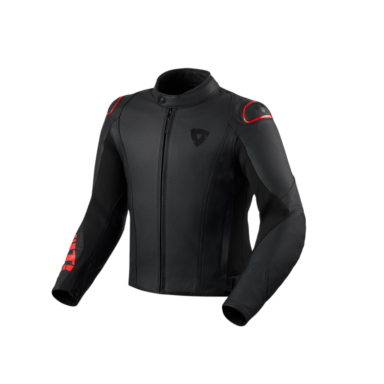 GIACCHE QUADRATIC NERO NEON ROSSO | REV'IT