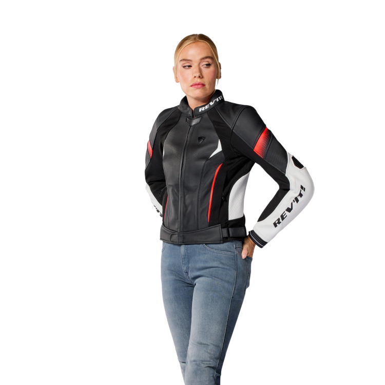 GIACCHE XENA 4 LADIES BIANCO NEON ROSSO | REV'IT