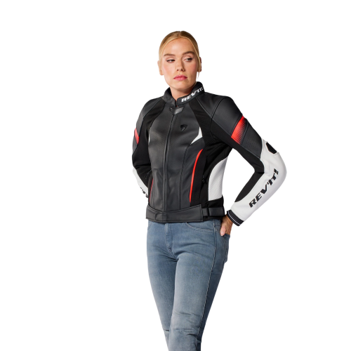 GIACCHE XENA 4 LADIES BIANCO NEON ROSSO | REV'IT