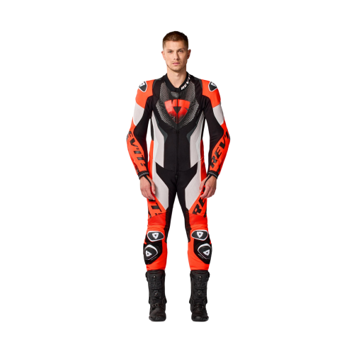 TUTE HYPERSPEED 3 GRIGIO CHIARO NEON ROSSO | REV'IT