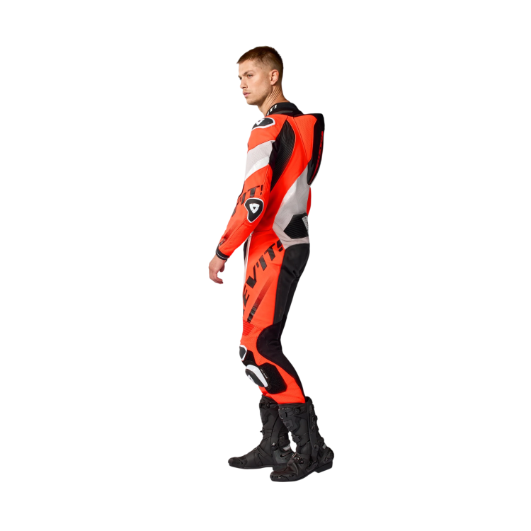 TUTE HYPERSPEED 3 GRIGIO CHIARO NEON ROSSO | REV'IT