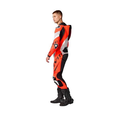 TUTE HYPERSPEED 3 GRIGIO CHIARO NEON ROSSO | REV'IT