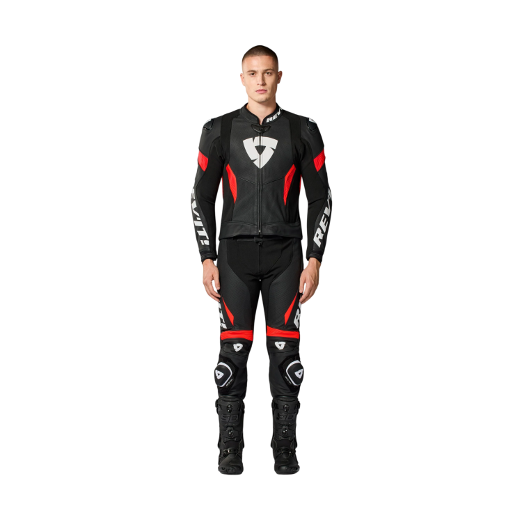 TUTE ARGON 3 DIVISA NERO NEON ROSSO | REV'IT