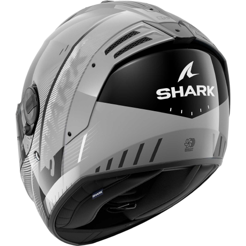 CASCO INTEGRALE SPARTAN RS SPEED-TECH SILVER WHITE BLACK | SHARK