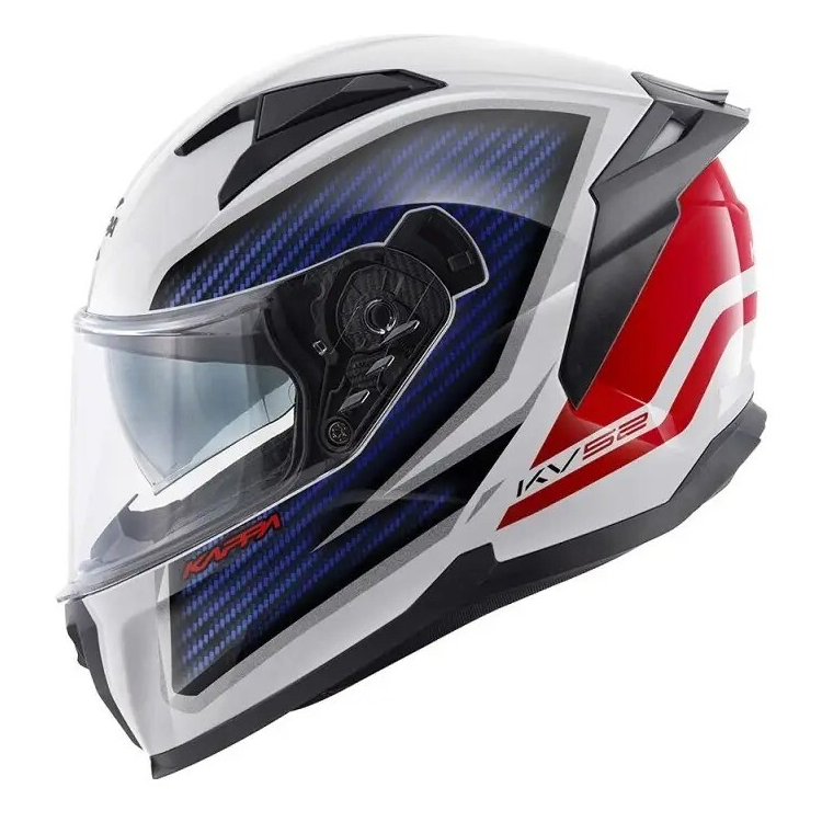 CASCO INTEGRALE KAPPA KV52 KRONOS BIANCO LUCIDO / BLU / ROSSO | KAPPA