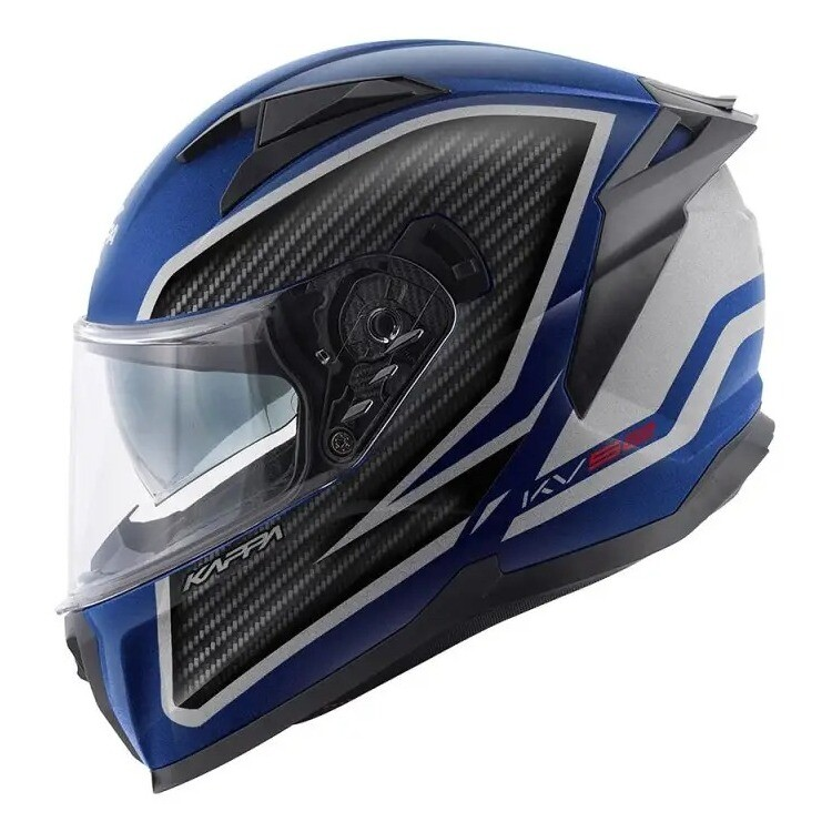 CASCO INTEGRALE KAPPA KV52 KRONOS BLU OPACO / ARGENTO | KAPPA