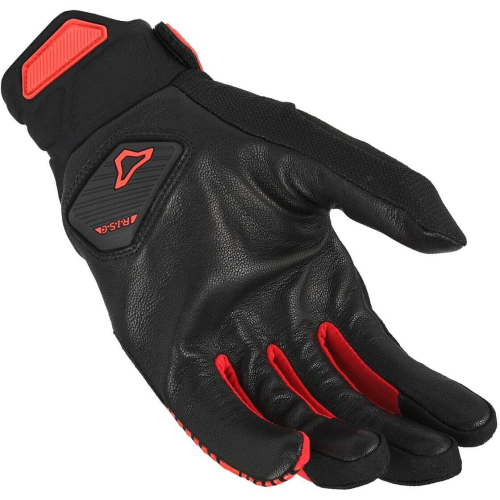 GUANTI MOTO OBTAIN PELLE NERO / ROSSO | MACNA