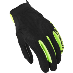 GUANTI MOTO OBTAIN PELLE GIALLO FLUORESCENTE | MACNA