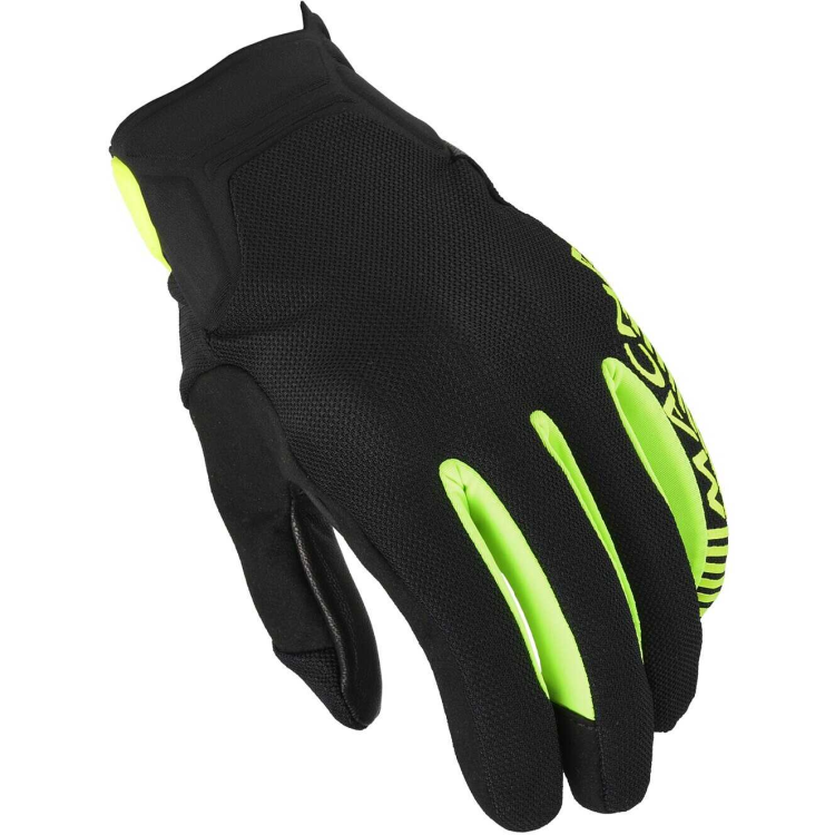 GUANTI MOTO OBTAIN PELLE GIALLO FLUORESCENTE | MACNA