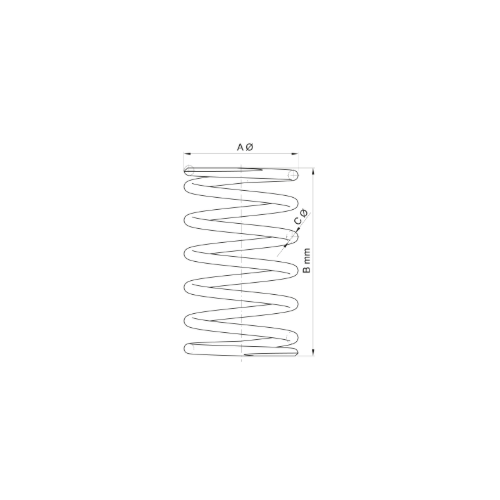 2911384.Y0 MOLLA CONTRASTO VARIATORE GIALLA DIAMETRO ESTERNO 58,7X75MM DIAMETRO FILO 5MM | MALOSSI