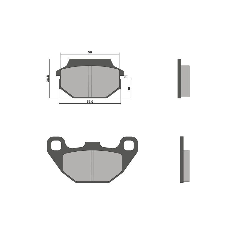 6215858BB BRAKE PADS | MALOSSI